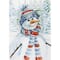 Orchidea Complete Counted Cross Stitch Kit - Greetings Card Snowman
